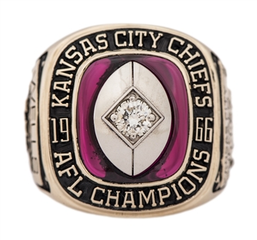 1966 Kansas City Chiefs AFL Championship Ring Presented To Hall of Fame Scout Lloyd Wells